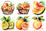 Watercolor Fruits Cocktail Summer, an Illustration by Craft Nest (Thumbnail 5 of 12)