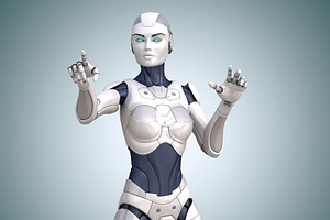 The robot that points something