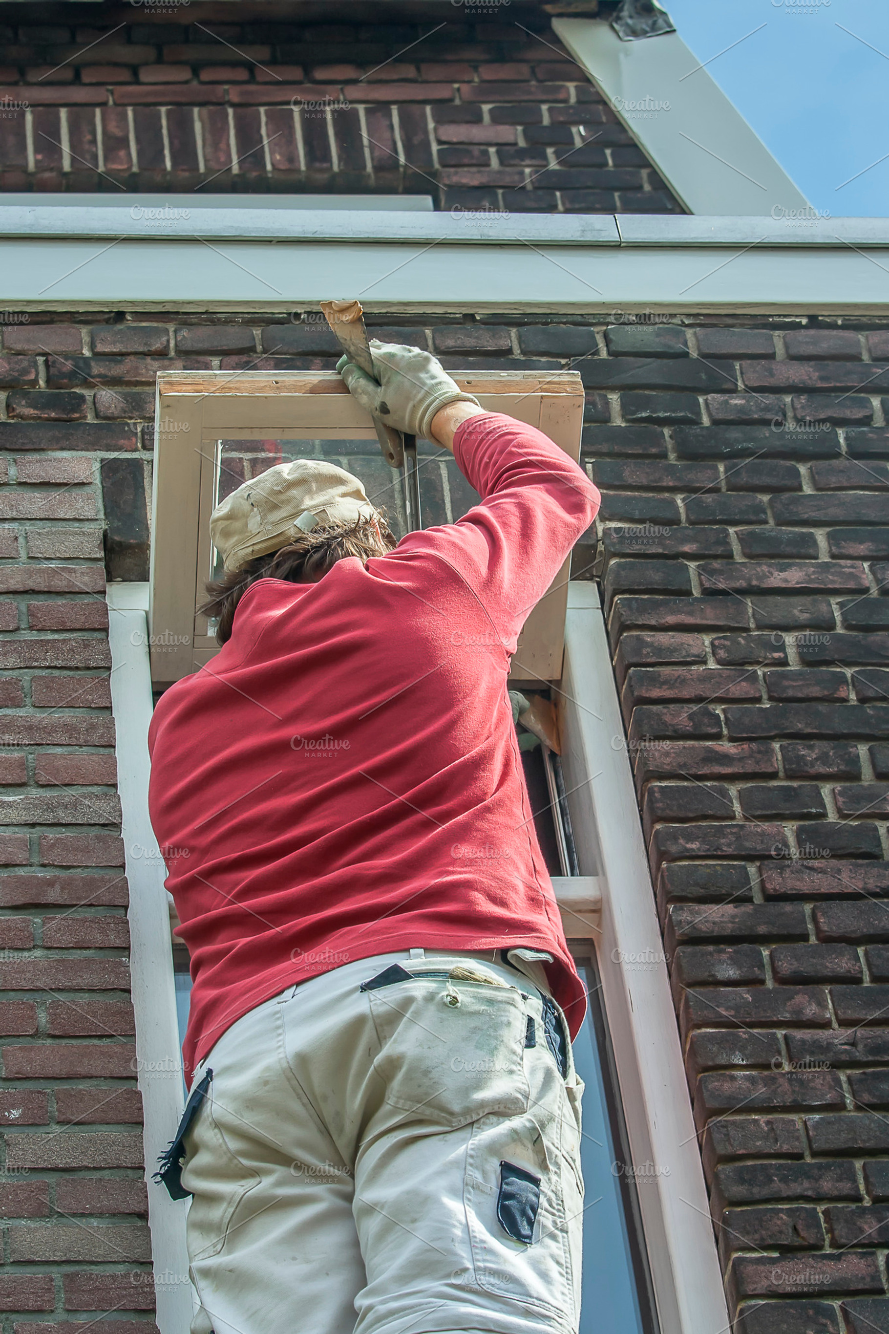 Painter At Work Outside