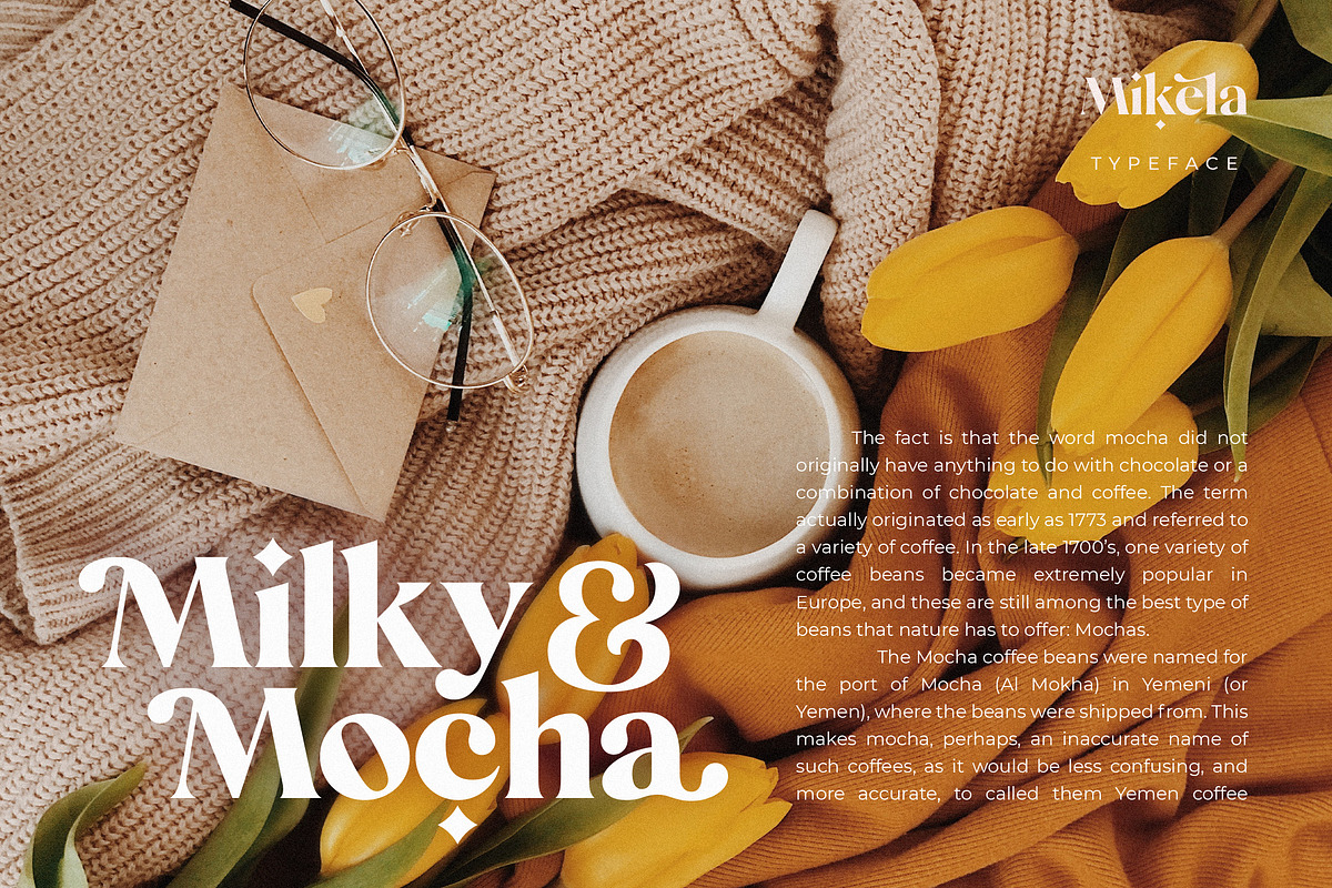Mikela - Gorgeous Typefaces, a Serif Font by Kaligra.co (Photo 12 of 49)