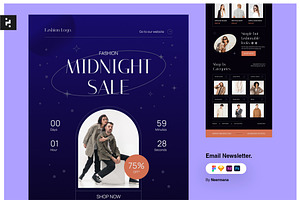 Midnight Sale Promotion Newsletter