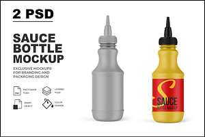 Sauce Bottle Mockup, a Mockup by mockupbuys
