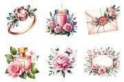 Romantic Pink Wedding PNG, an Illustration by SinaCreation (Thumbnail 4 of 5)