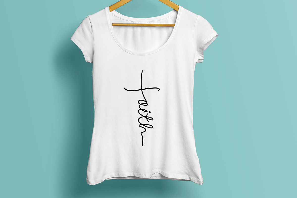 'Faith' Cross - Christian SVG, an Illustration by Little Type Factory (Photo 5 of 7)