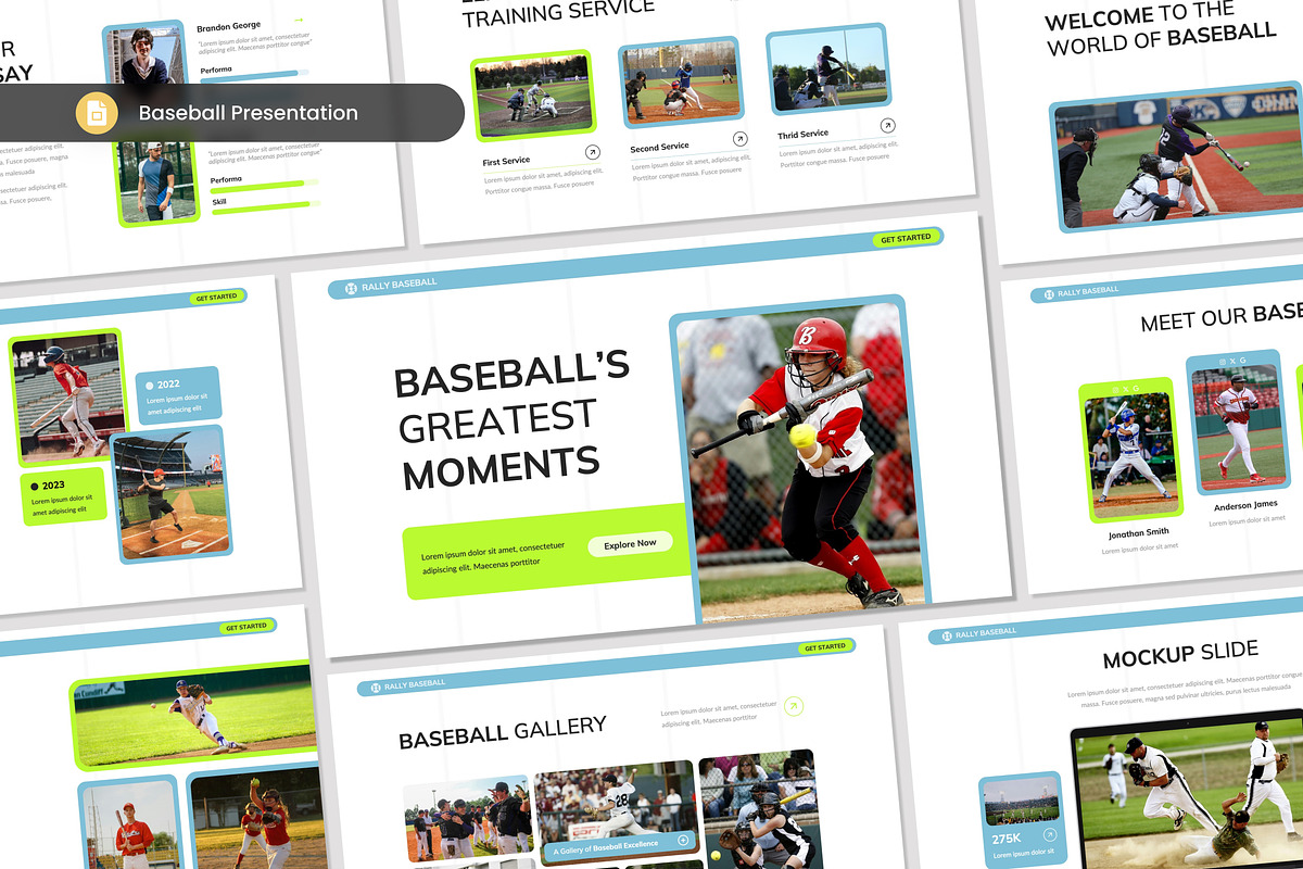 Baseball Presentation Slides, a Presentation Template by Antstheme (Photo 1 of 2)