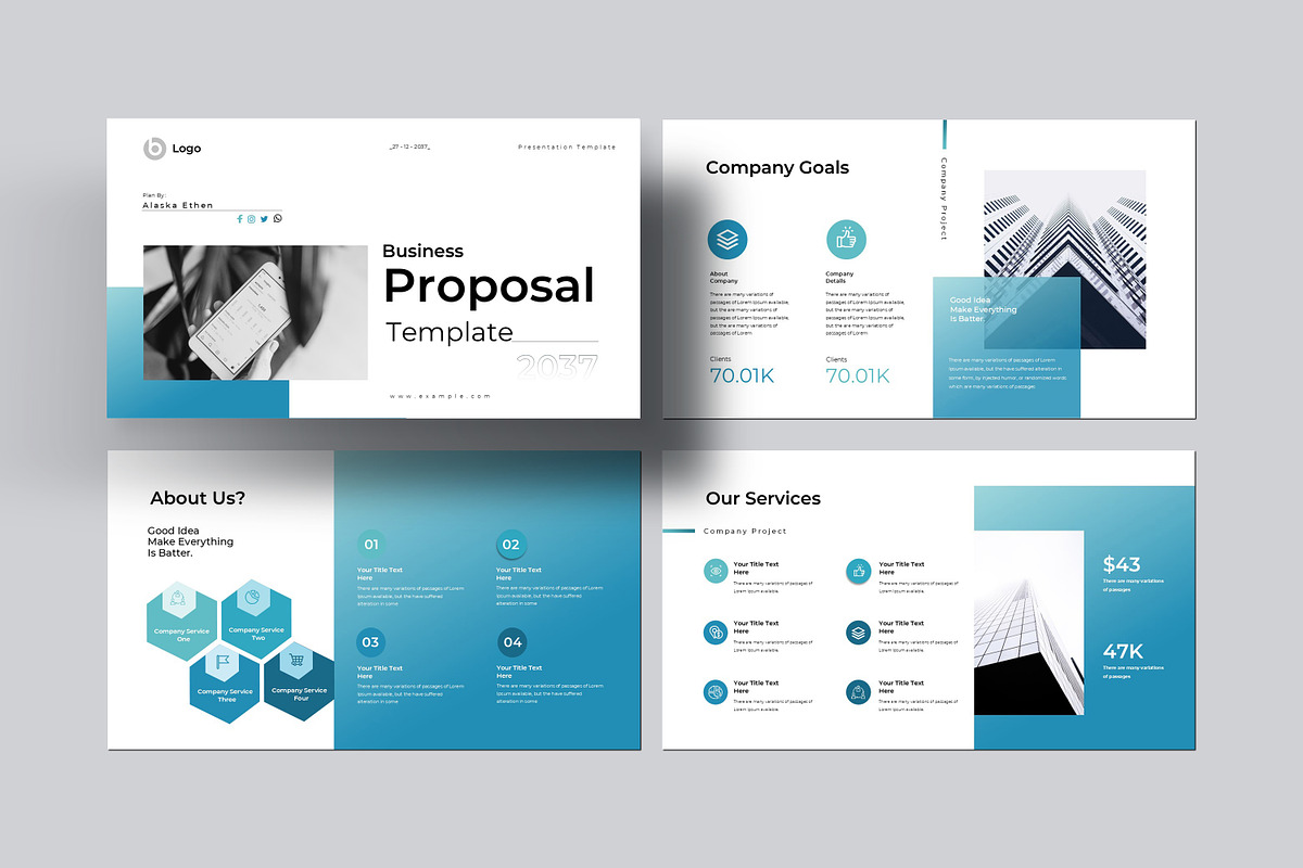 Business Proposal Presentation Templ, a Presentation Template by Slide-Agency (Photo 4 of 10)