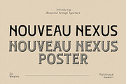 Nouveau Nexus - Vintage Display, a Serif Font by HipFonts (Thumbnail 1 of 11)