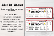 Happy Birthday Gift Boarding Pass, a Card Template by YasdeyDesigns (Thumbnail 4 of 8)