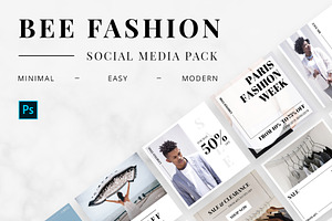 Bee Fashion Social Media Pack