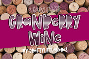 Cranberry Wine - Stripe Font Family, a Font by CraftyLittleNodes (Thumbnail 1 of 10)