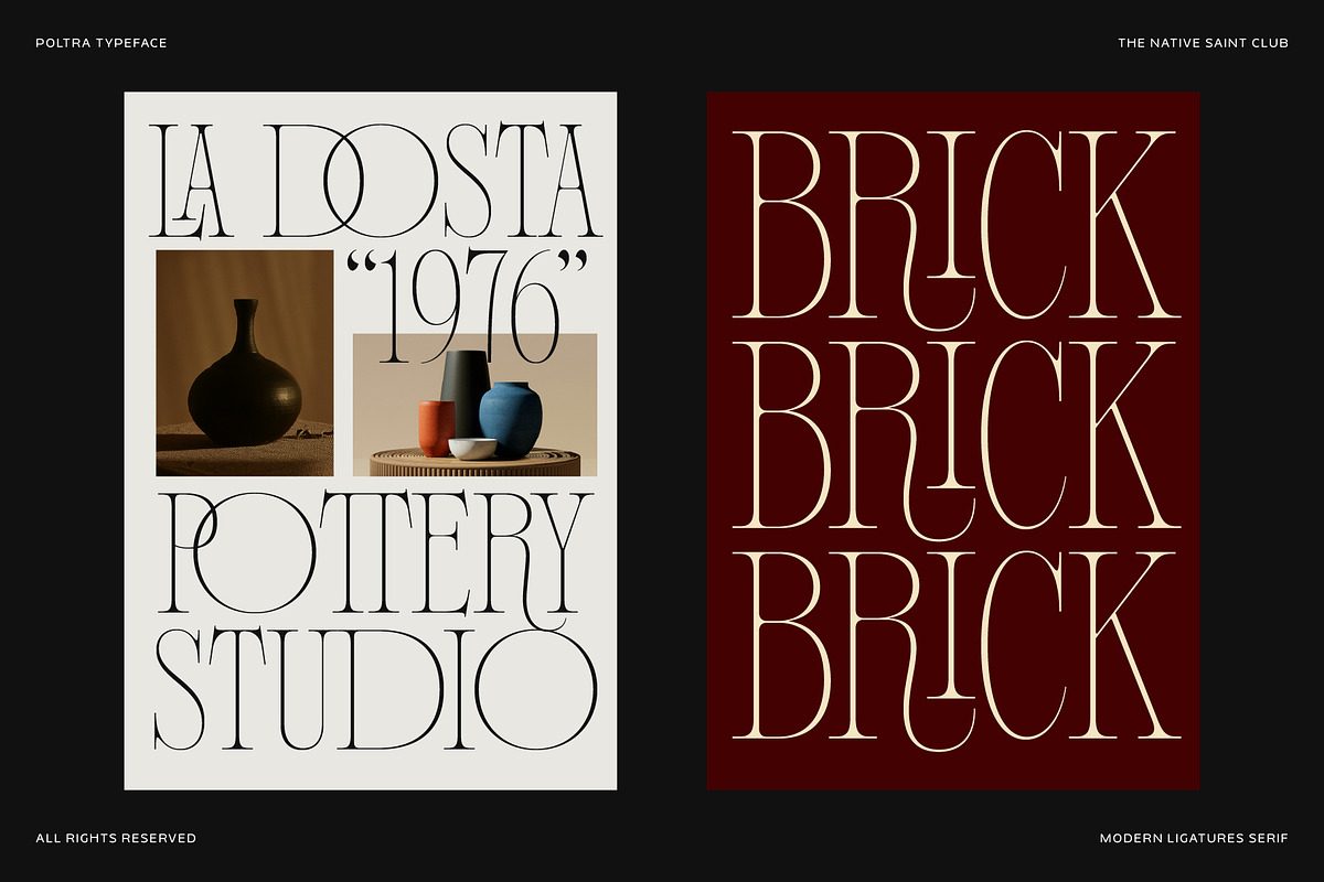 Poltra - Ligature Serif Font, a Serif Font by The Native Saint Club (Photo 7 of 16)