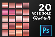 Photoshop rose gold gradient pack, a Gradient Add-On by TiveCreate (Thumbnail 1 of 3)