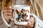 Cute Christmas Dogs Clipart Bundle, a Seasonal Illustration by fashionaddict (Thumbnail 7 of 7)