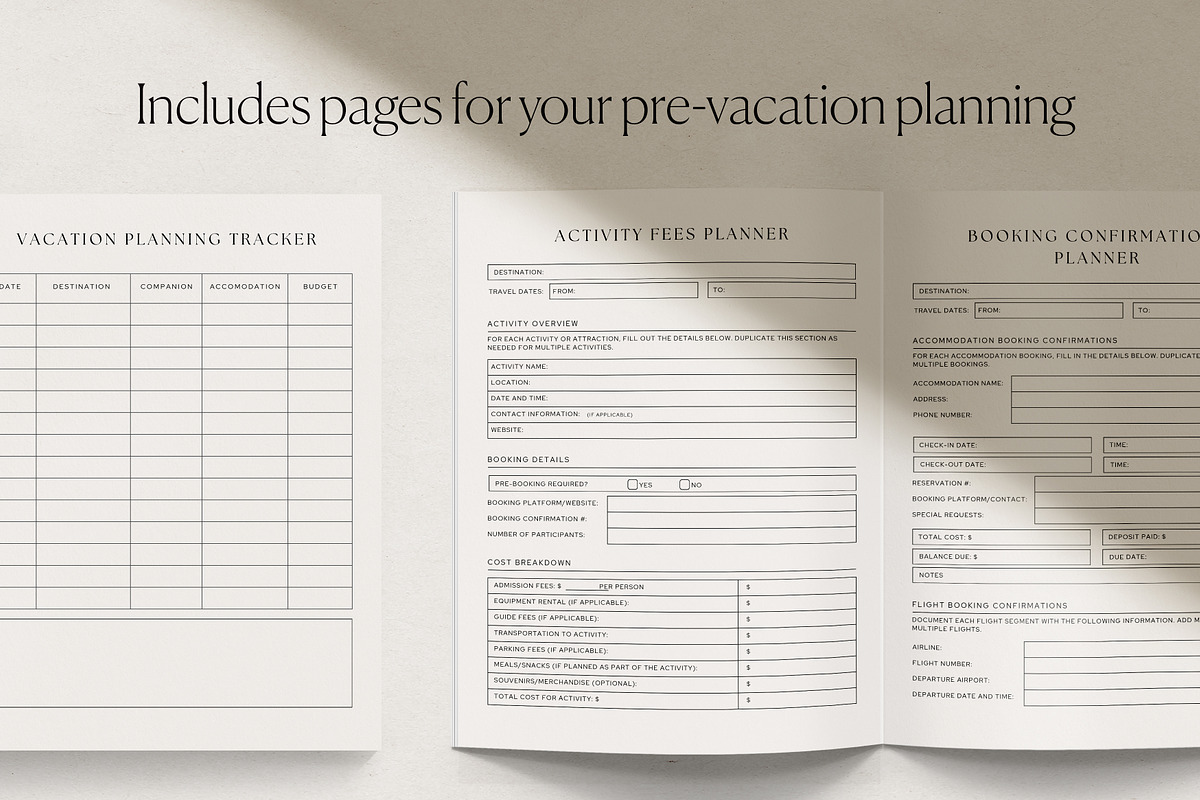 The Vacation Planner Canva, a Presentation Template by HelloKarla (Photo 5 of 9)