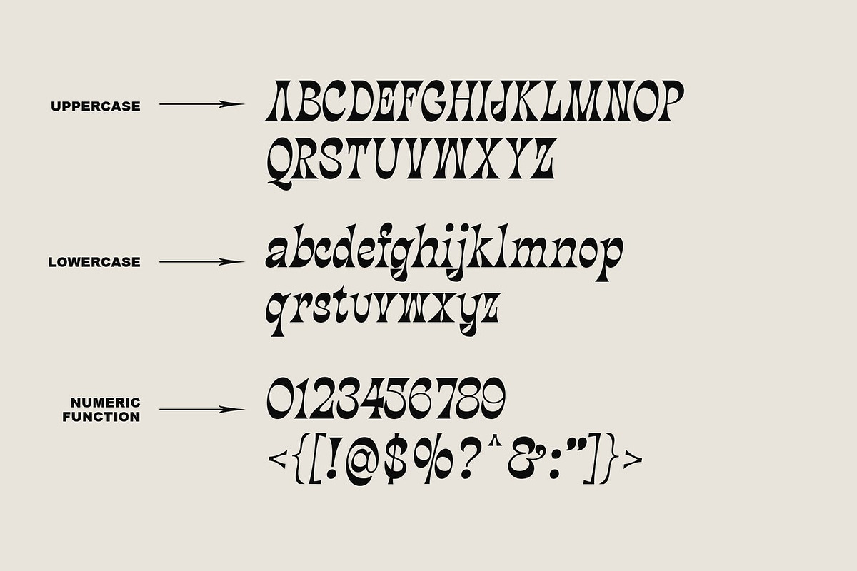 Thedrin - Decorative Serif Font, a Serif Font by Luna Shop (Photo 3 of 6)