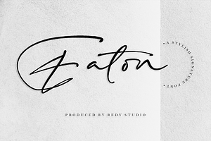 Eaton A Signature Font