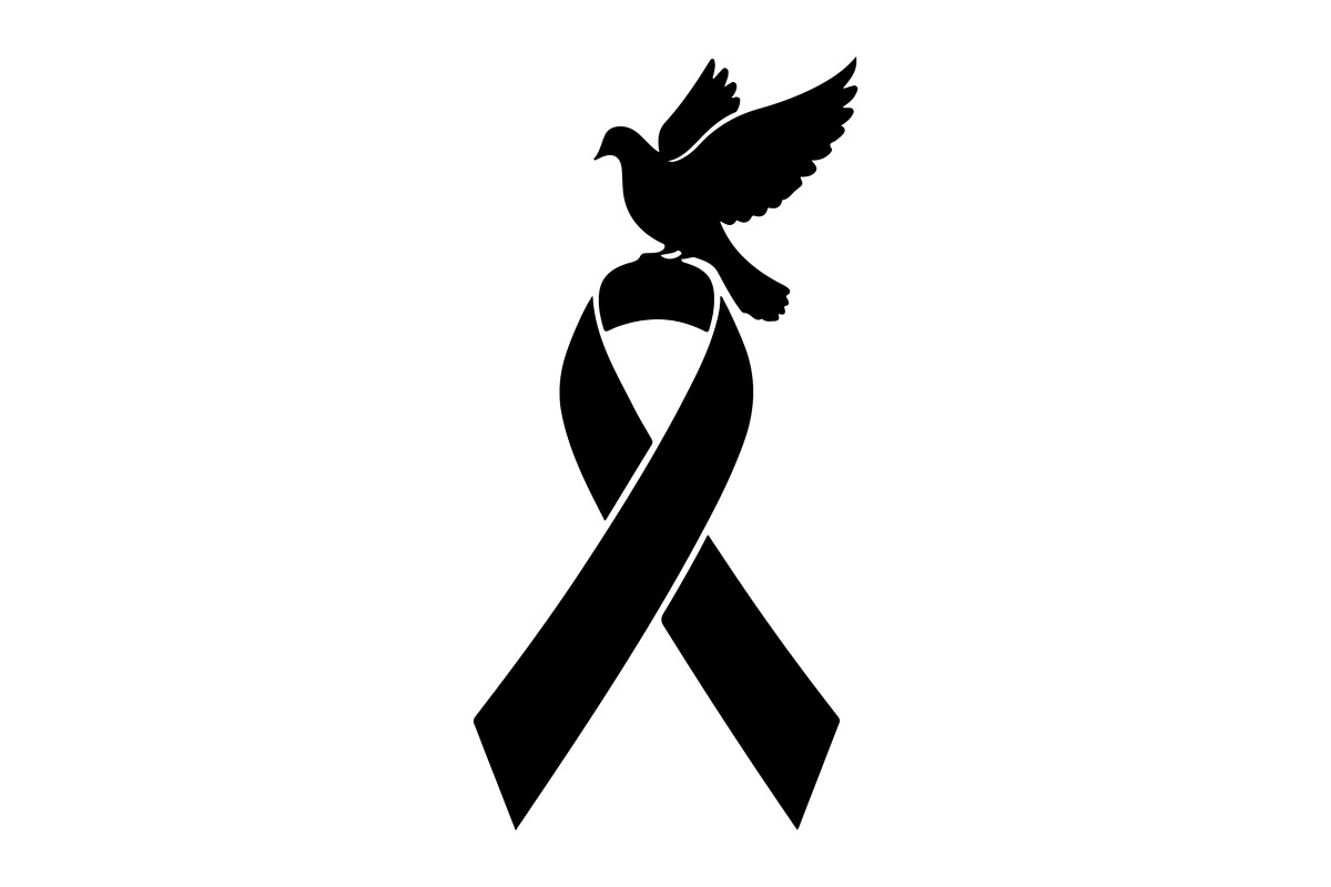 Cancer Awareness Ribbon Silhouette, a Healthcare Illustration by Designer_Momina (Photo 8 of 16)