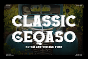 Classic Geqaso - Retro Slab Font, a Slab Serif Font by QR Design Studio (Thumbnail 1 of 6)
