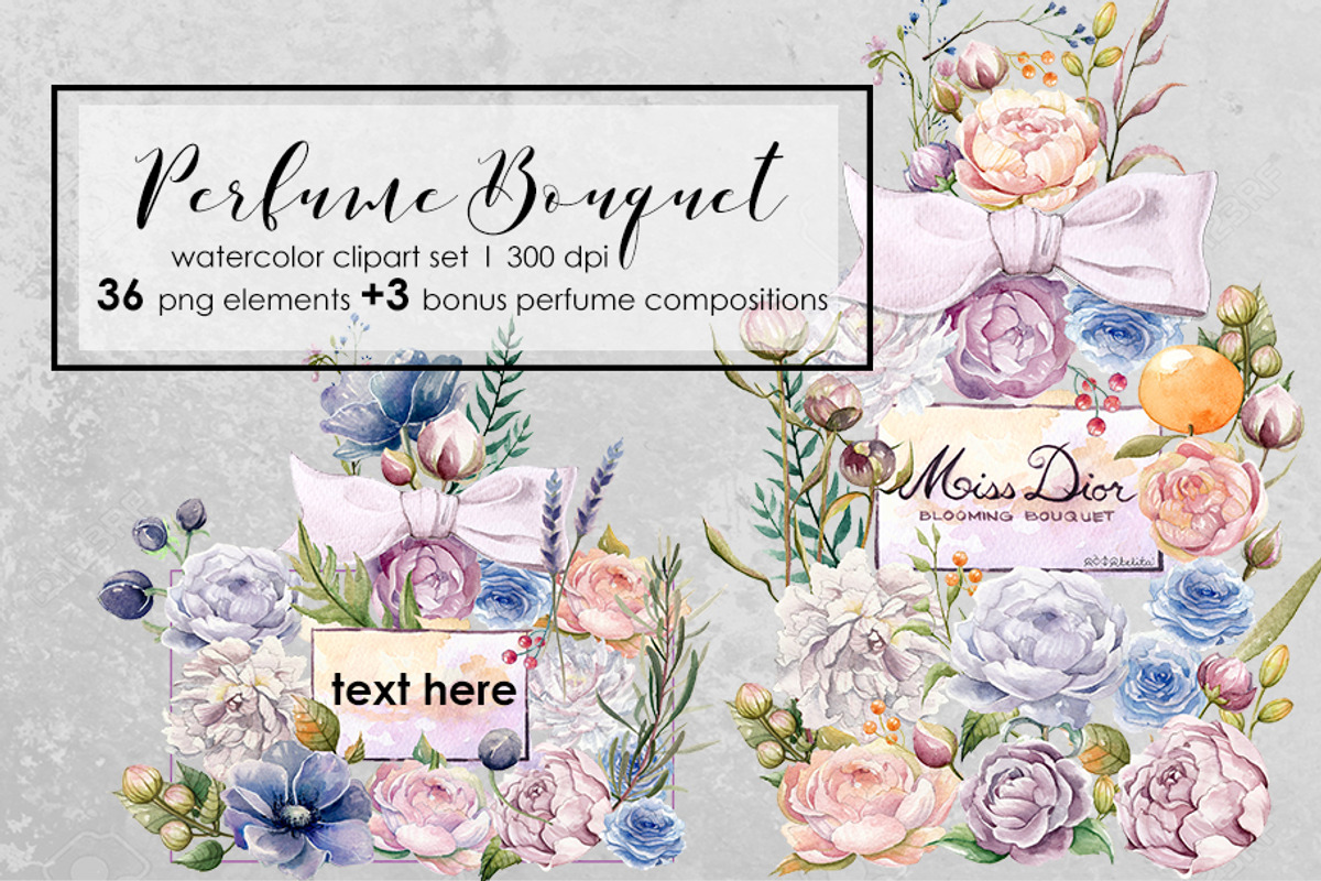 FLOWER PERFUME BOUQUET, a Graphic by AJDA ART (Photo 5 of 5)