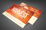 Harvest Celebration Church Postcard, a Card Template by loswl (Thumbnail 1 of 2)