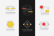 Modern Geometric Logo Set, a Templates & Theme by studiogstock (Thumbnail 1 of 6)