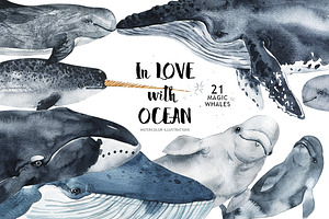 In love with watercolor Ocean