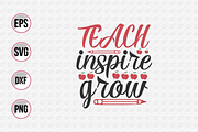 Teacher typographic quotes design., a Graphic by Uniquesvg99 (Thumbnail 19 of 21)