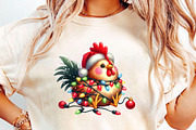 Watercolor Funny Rooster Chicken, an Illustration by DreamCafeArt (Thumbnail 6 of 6)