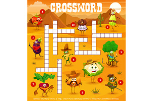 Crossword Grid, Cowboy Sheriff