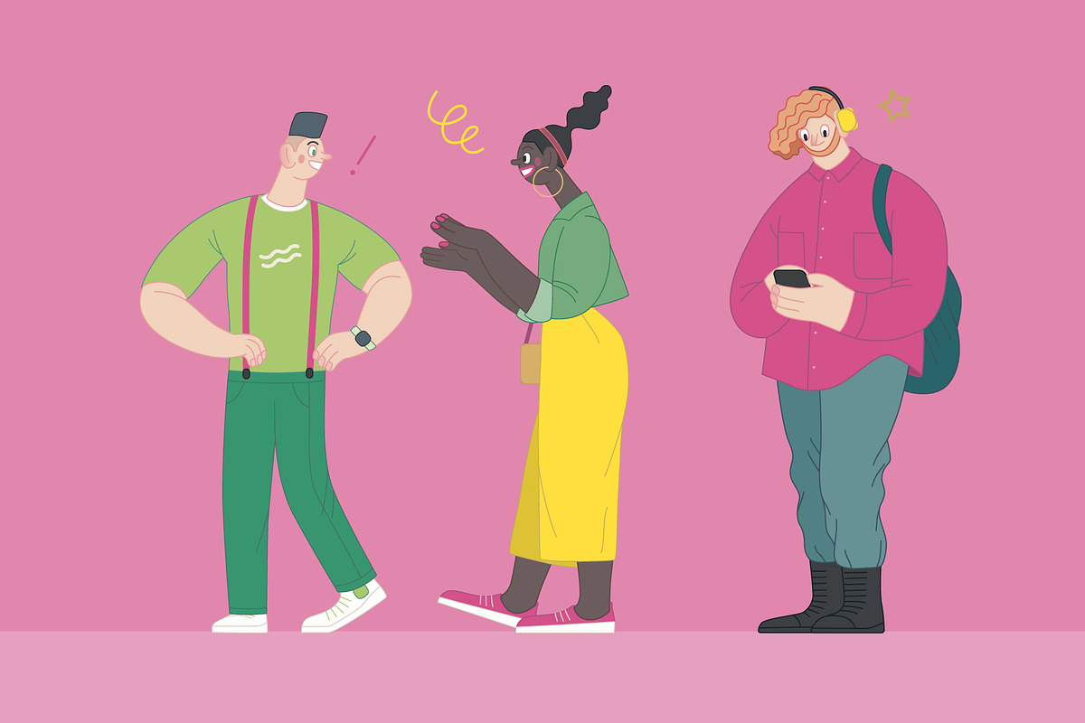 Waiting in line (vector), a Healthcare Illustration by Grivina's shop (Photo 6 of 19)