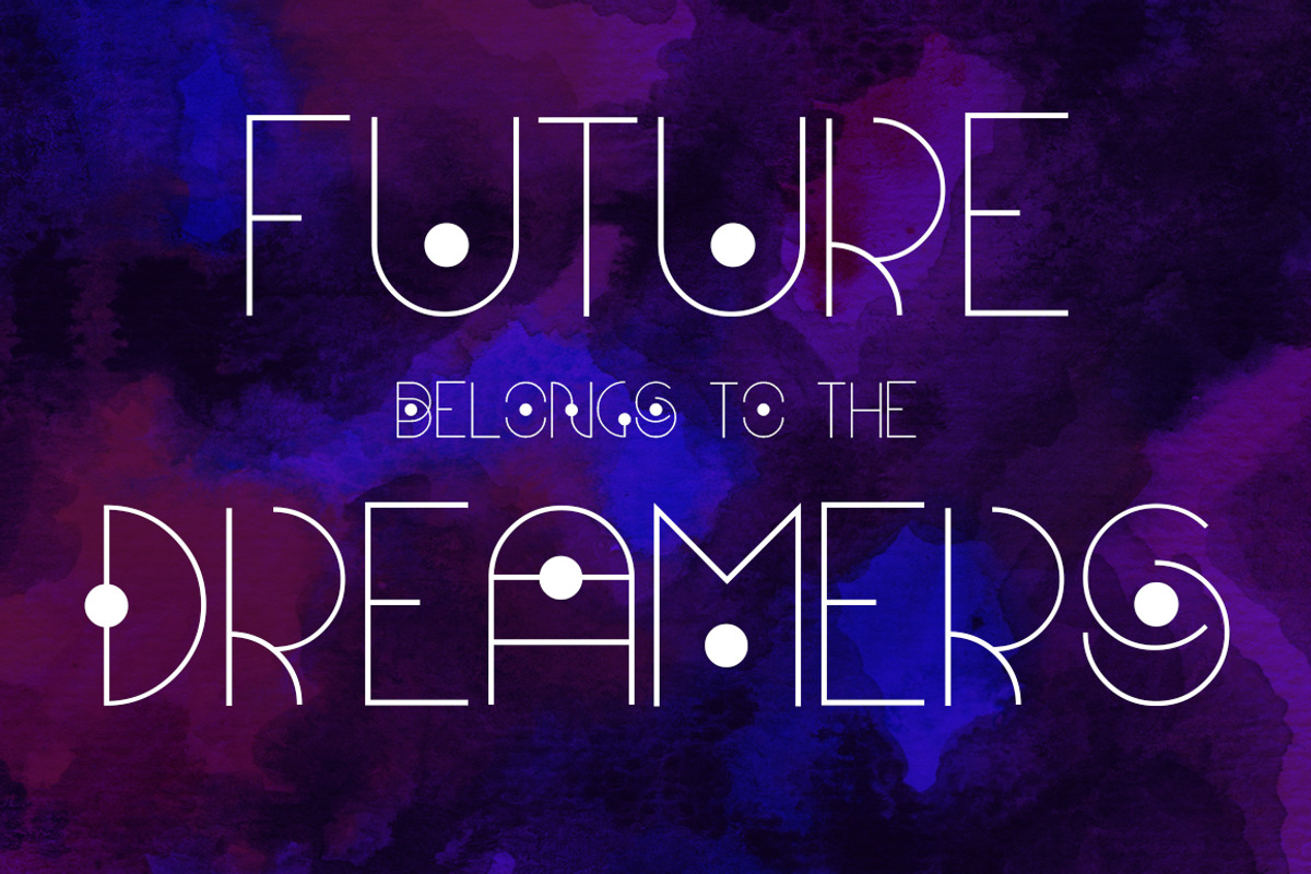 Futare - Futuristic Display Font, a Serif Font by RabbitAndPencil (Photo 3 of 5)
