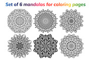 Mandala. Coloring book pages, an Object Graphic by jelisua88 (Thumbnail 1 of 4)