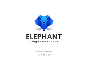 Gradient Modern Elephant Logo Design, a Branding & Logo Template by Artnivora.Std