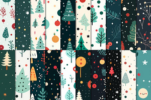 20 Seamless Christmas Time Patterns