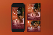 Jazz Night Flyer, a Flyer Template by graphicook (Thumbnail 3 of 3)