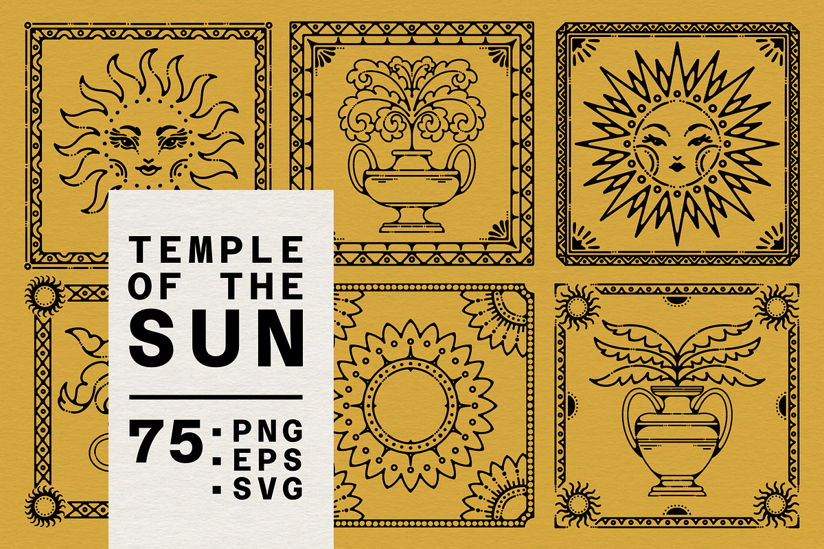 Temple Of The Sun /summer collection, an Object Illustration by heyXeni (Photo 1 of 9)
