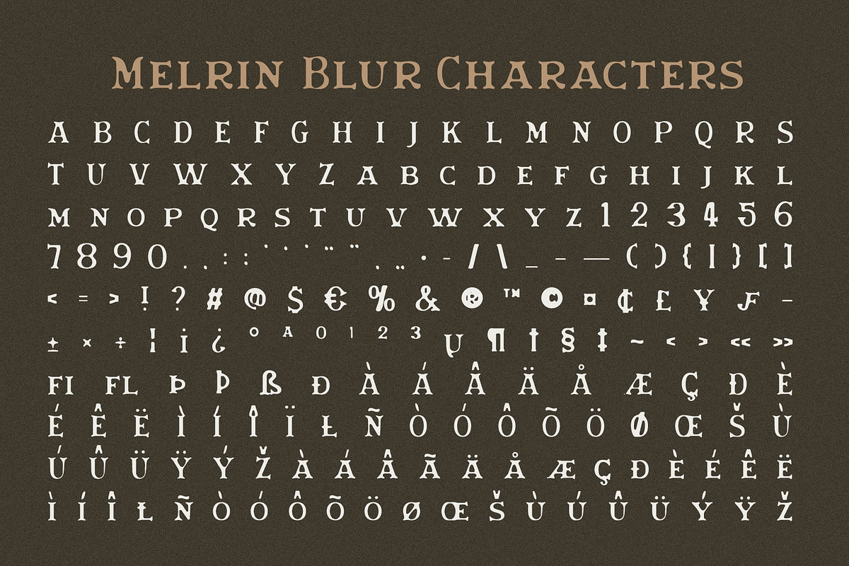 Melrin Blur, a Serif Font by Craft Supply Co. (Photo 8 of 8)