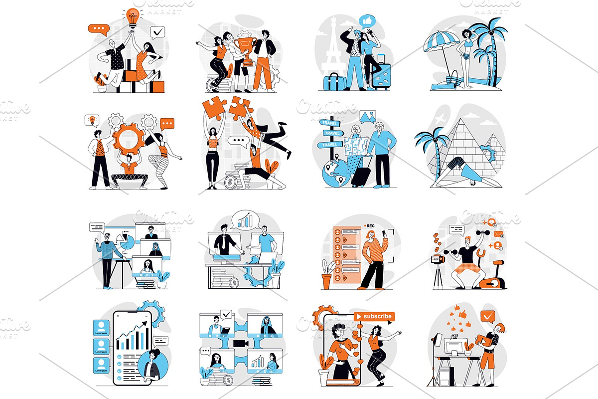 Bundle Concept Illustrations, a Finance Illustration by alexdndz (Photo 10 of 11)