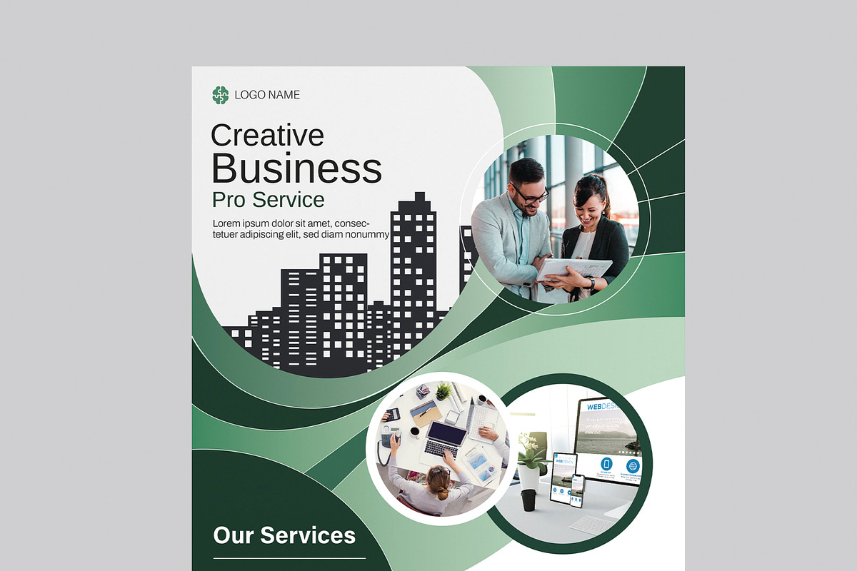 Business Flyer Template, a Flyer Template by MightyDesign (Photo 4 of 8)
