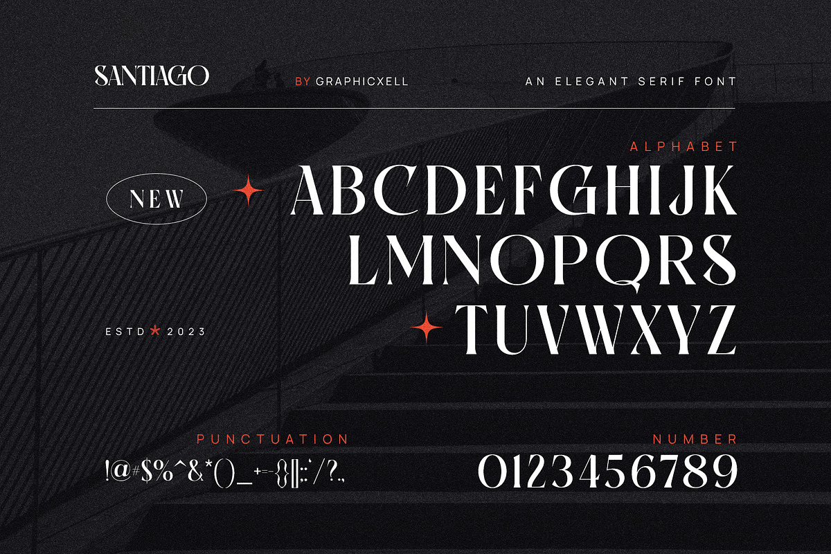 Santiago Vintage Serif Font, a Serif Font by Graphicxell (Photo 10 of 10)