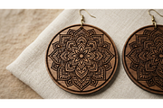 Mandala Earring SVGn, an Object Graphic by hafijul (Thumbnail 8 of 11)