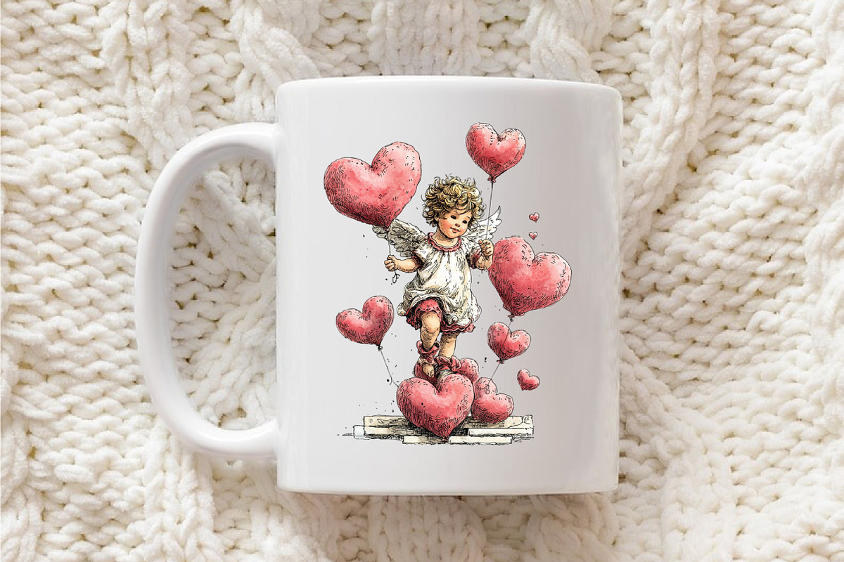 Valentines Cupid Clipart, an Illustration by OK Design (Photo 6 of 6)
