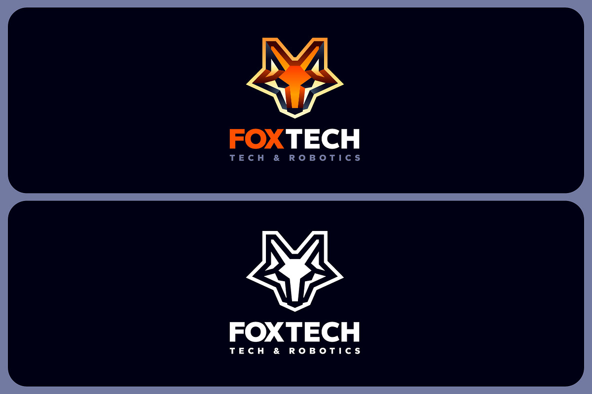 Fox Tech - Bold Outline Fox Logo, a Branding & Logo Template by Suhandi (Photo 2 of 4)