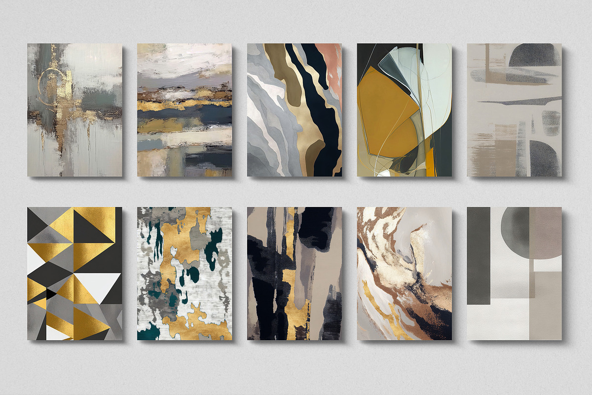 modern abstract painting wall art, a Decorative Illustration by Muzi pear studio (Photo 10 of 12)