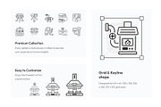 HVAC Icons, an Outline Icon by Prosymbols (Thumbnail 3 of 5)