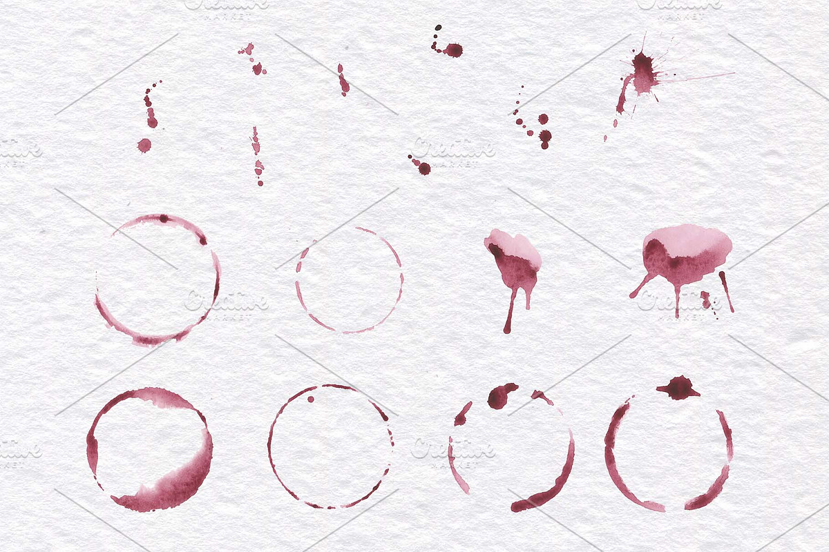 Watercolor Wine and Cheese set, a Food Illustration by KathrineWatercolor (Photo 5 of 6)