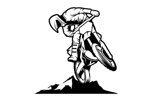 Motocross vector illustration