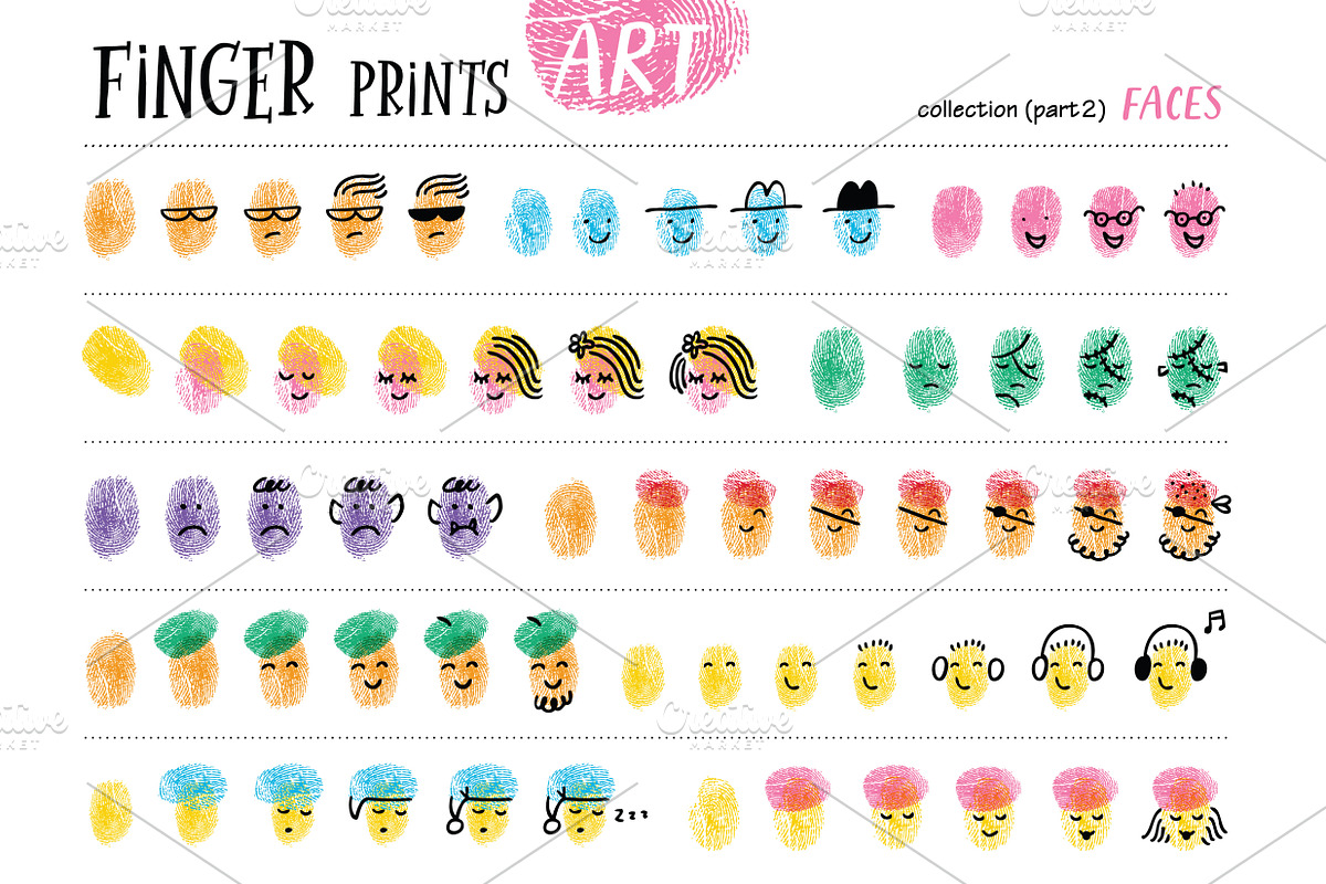 Finger prints ART (part 2), an Animal Illustration by Alena Razumova (Photo 13 of 14)