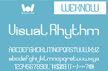 Visual Rhythm font