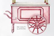 Watercolor food farm market cart, an Object Illustration by yana.fefelova (Thumbnail 3 of 4)